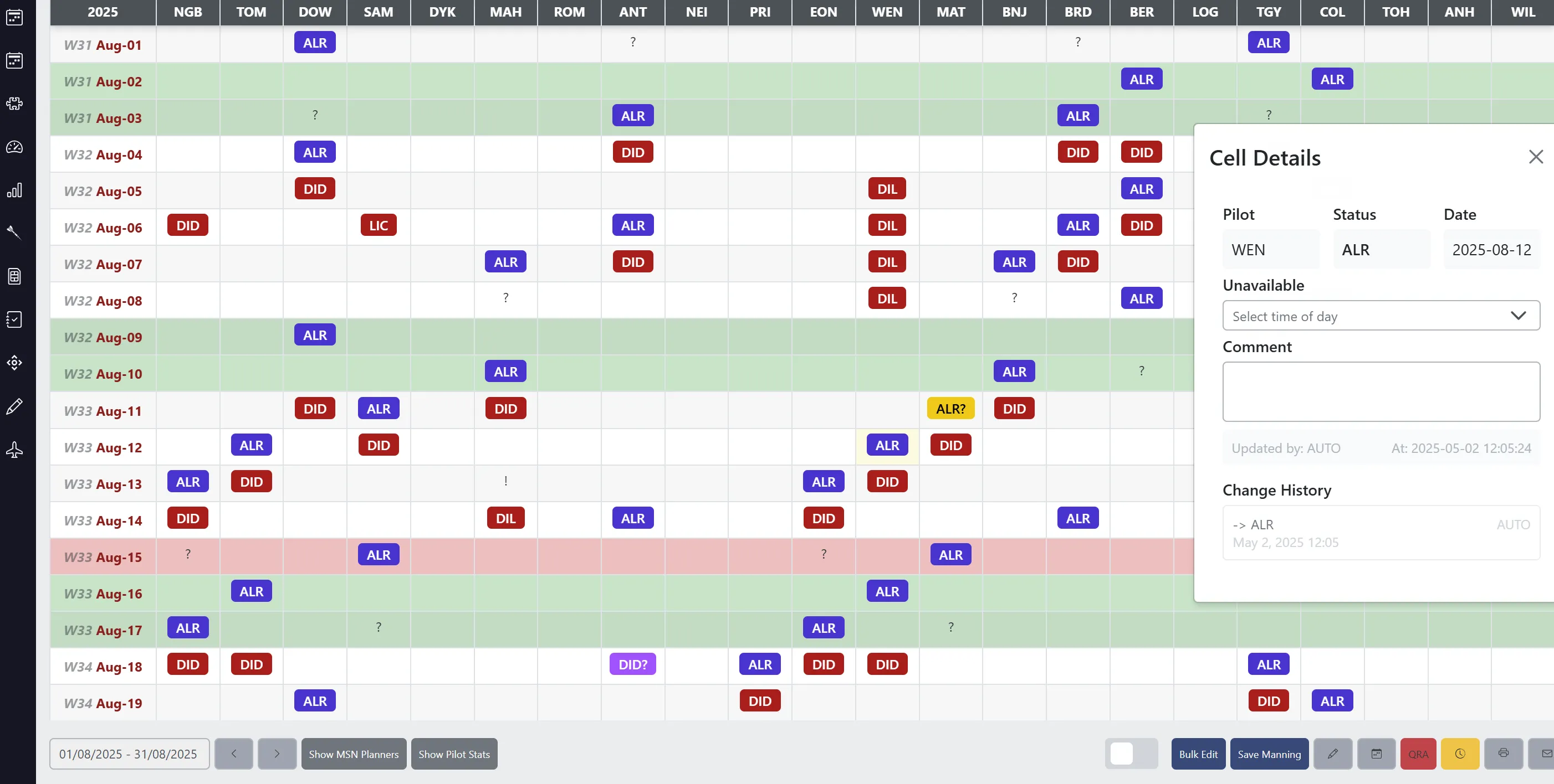 Daily Status Management